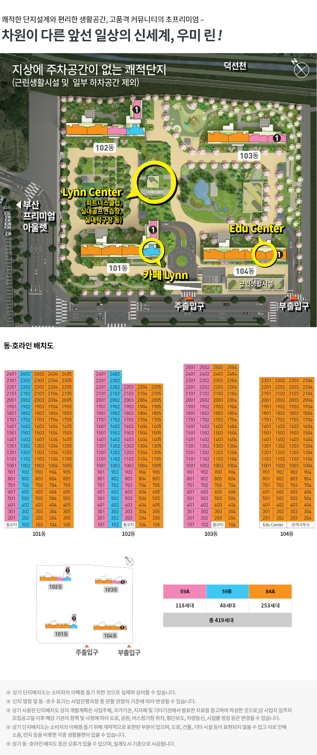 단지배치도