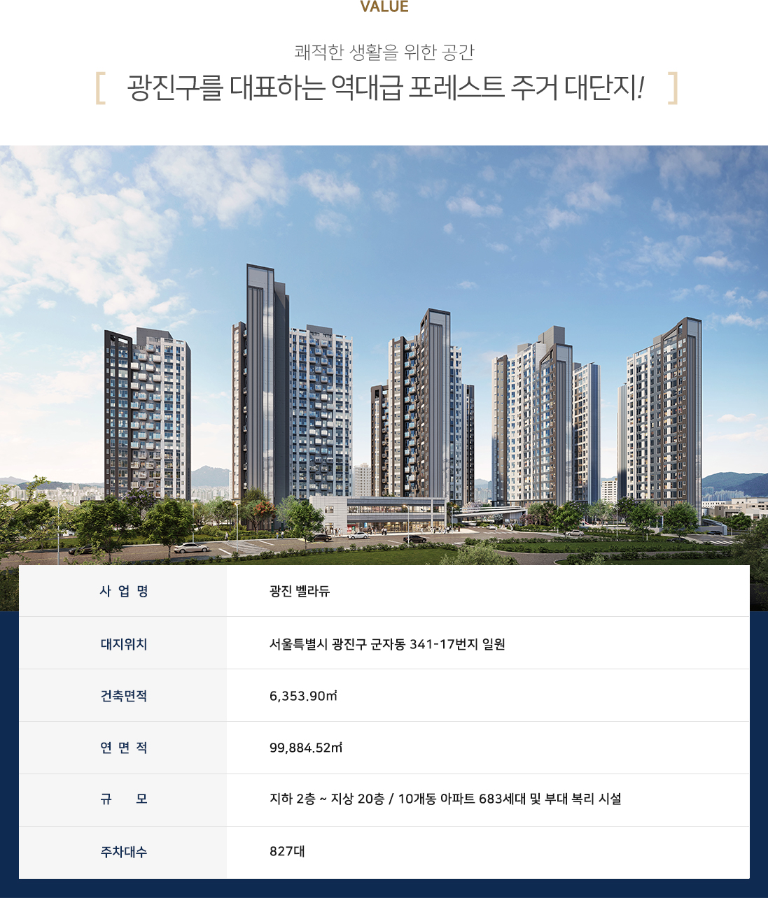광진 벨라듀 사업개요 총 683세대